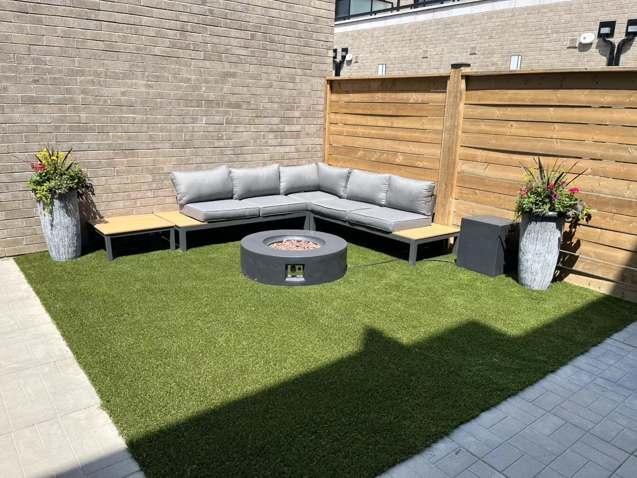 Residential turf installation in Markham