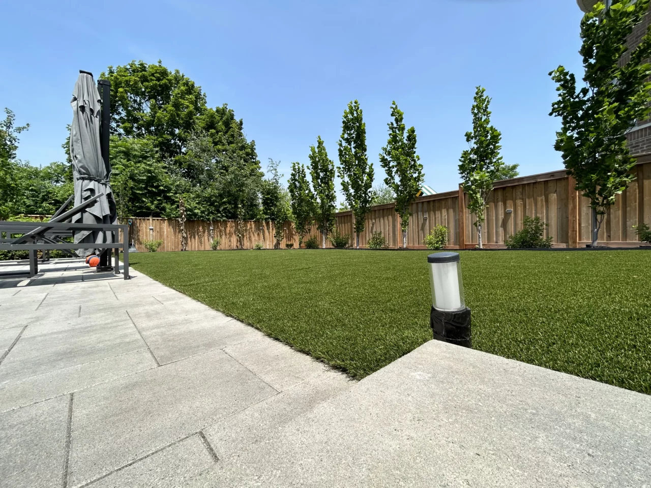 Completed artificial turf project in Markham