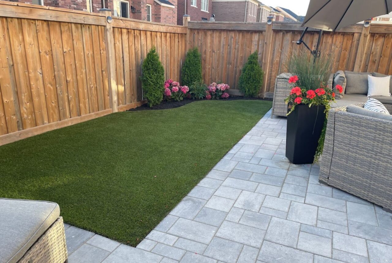 artificial grass backyard Markham